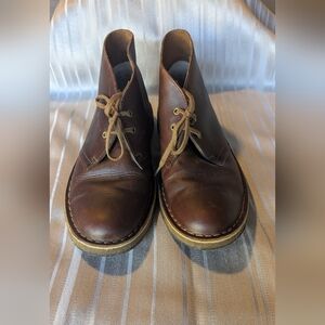 Clarks Women's Desert Boot  Brown Leather Size 8.5